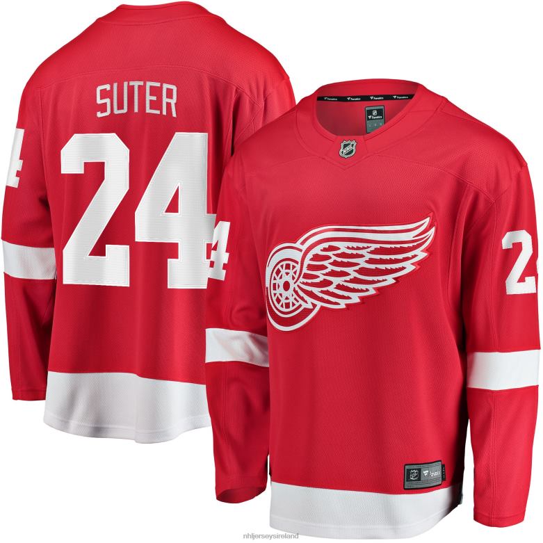 NHL Men Detroit Red Wings Pius Suter Fanatics Branded Red Home Breakaway Player Jersey D002V1970 Clothing