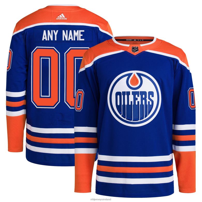 NHL Men Edmonton Oilers Adidas Royal Home Primegreen Authentic Pro Custom Jersey D002V2010 Clothing