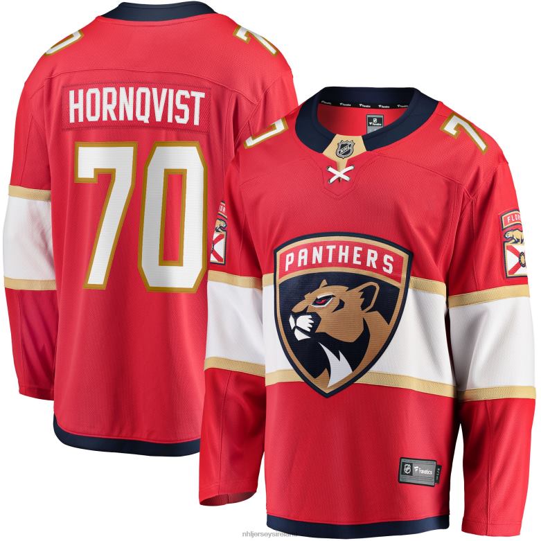 NHL Men Florida Panthers Patric Hornqvist Fanatics Branded Red Home Breakaway Jersey D002V2208 Clothing