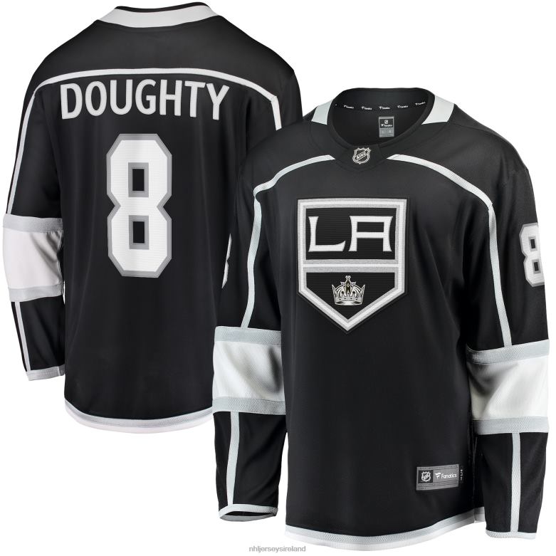 NHL Men Los Angeles Kings Drew Doughty Fanatics Branded Black Home Premier Breakaway Player Jersey D002V72 Clothing