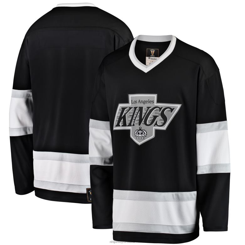 NHL Men Los Angeles Kings Fanatics Branded Black Premier Breakaway Heritage Blank Jersey D002V208 Clothing