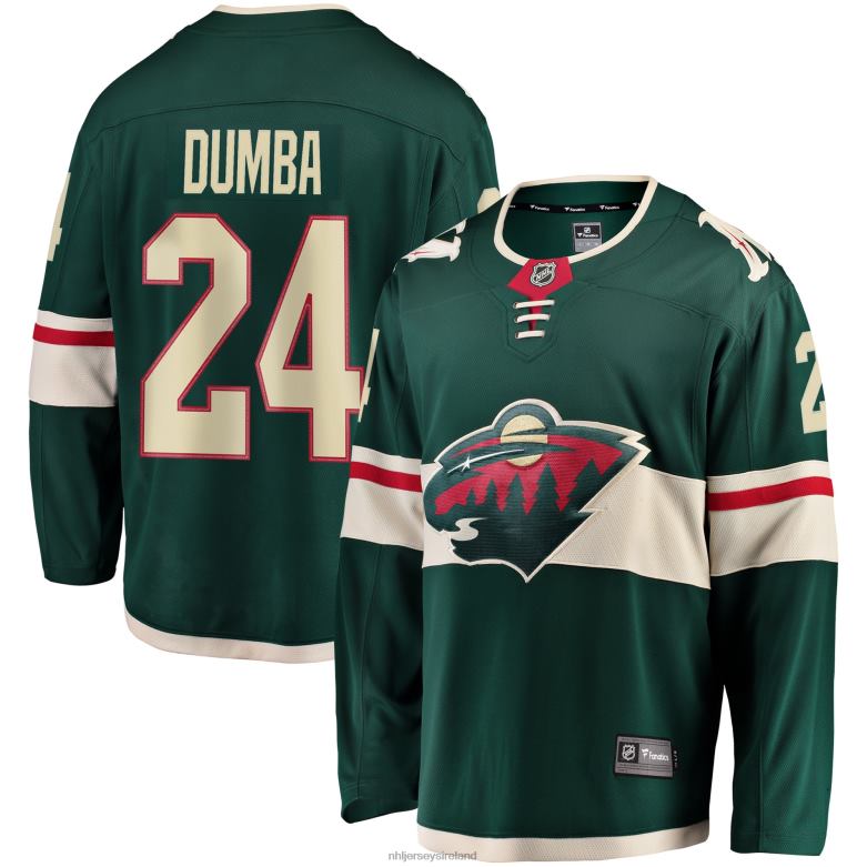 NHL Men Minnesota Wild Matt Dumba Fanatics Branded Green Breakaway Jersey D002V1425 Clothing