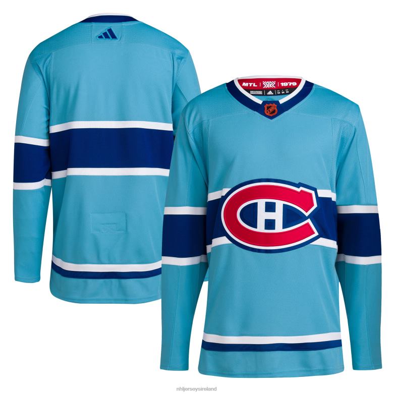 NHL Men Montreal Canadiens Adidas Light Blue Reverse Retro 2.0 Authentic Blank Jersey D002V509 Clothing