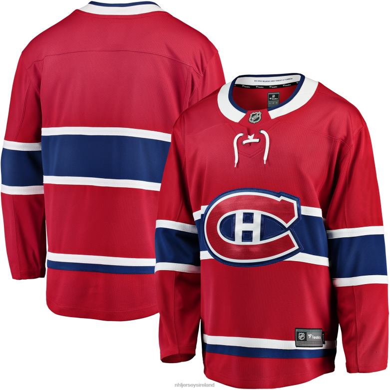 NHL Men Montreal Canadiens Fanatics Branded Red Breakaway Home Jersey D002V643 Clothing