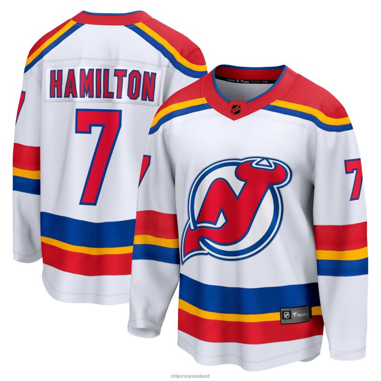 NHL Men New Jersey Devils Dougie Hamilton Fanatics Branded White Special Edition 2.0 Breakaway Player Jersey D002V1316 Clothing