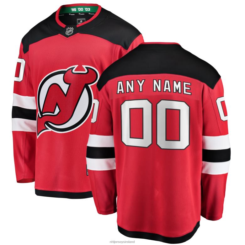 NHL Men New Jersey Devils Fanatics Branded Red Home Breakaway Custom Jersey D002V251 Clothing
