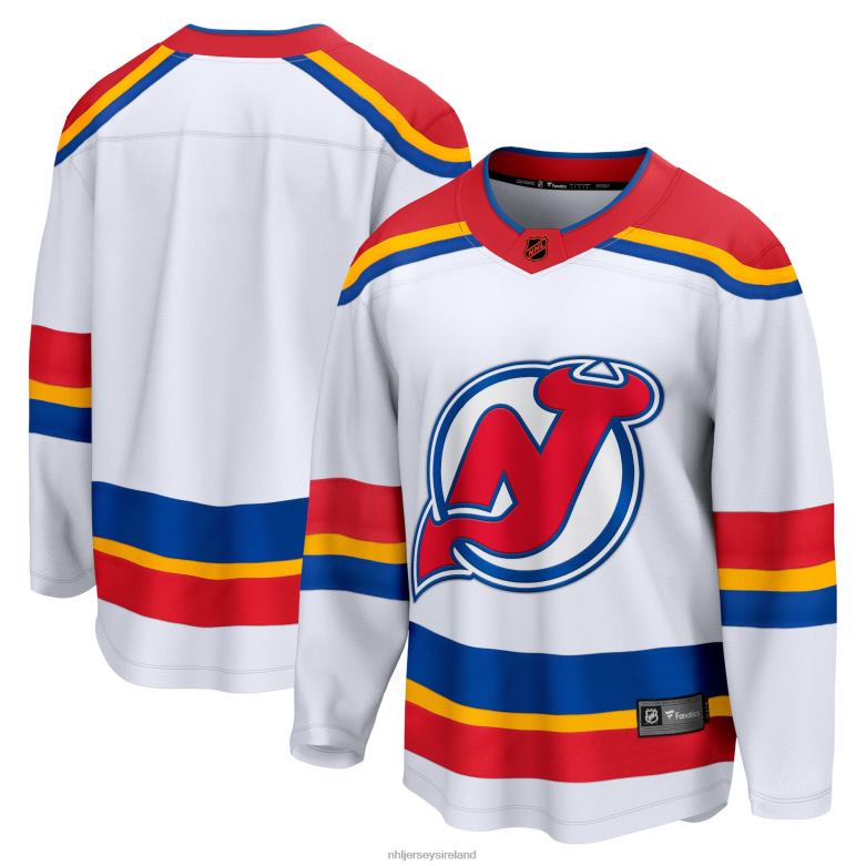 NHL Men New Jersey Devils Fanatics Branded White Special Edition 2.0 Breakaway Blank Jersey D002V766 Clothing