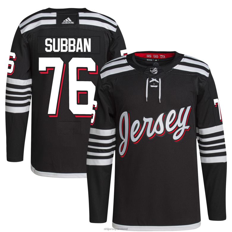 NHL Men New Jersey Devils P.K. Subban Adidas Black 2021/22 Alternate Primegreen Authentic Pro Player Jersey D002V2347 Clothing