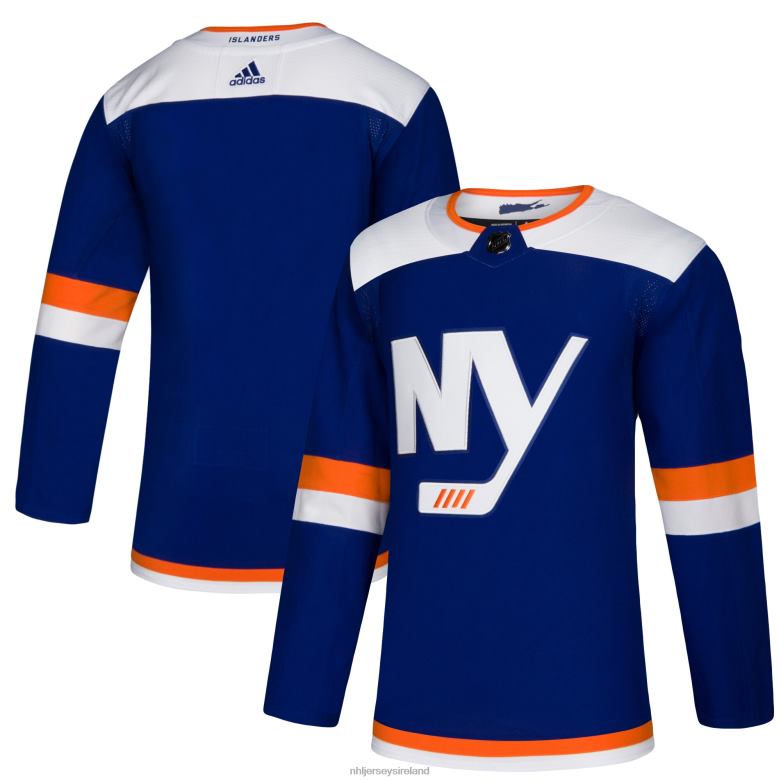 NHL Men New York Islanders Adidas Blue Alternate Authentic Blank Jersey D002V1330 Clothing