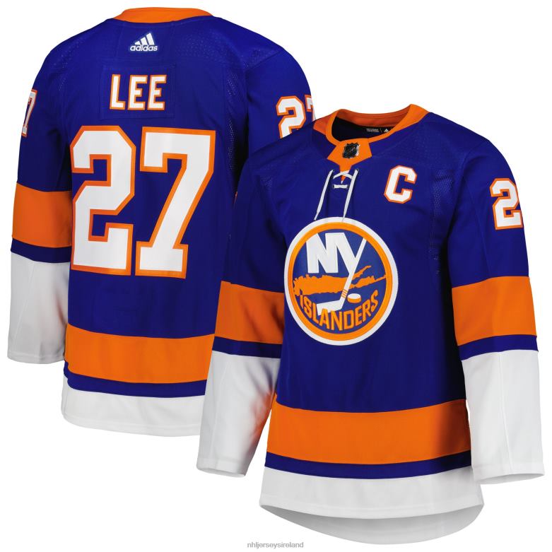 NHL Men New York Islanders Anders Lee Adidas Royal Captain Patch Primegreen Authentic Pro Home Player Jersey D002V935 Clothing