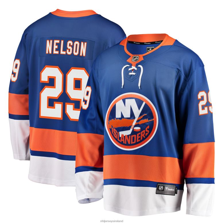 NHL Men New York Islanders Brock Nelson Fanatics Branded Royal Breakaway Player Jersey D002V680 Clothing