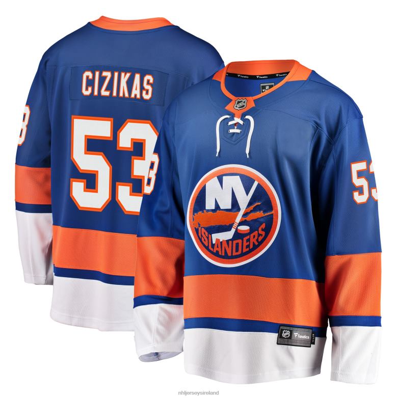 NHL Men New York Islanders Casey Cizikas Fanatics Branded Royal Breakaway Player Jersey D002V1525 Clothing