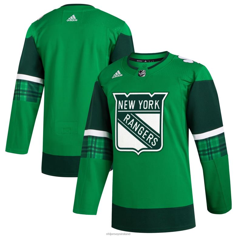 NHL Men New York Rangers Adidas Kelly Green 2023 St. Patrick'S Day Primegreen Authentic Jersey D002V793 Clothing