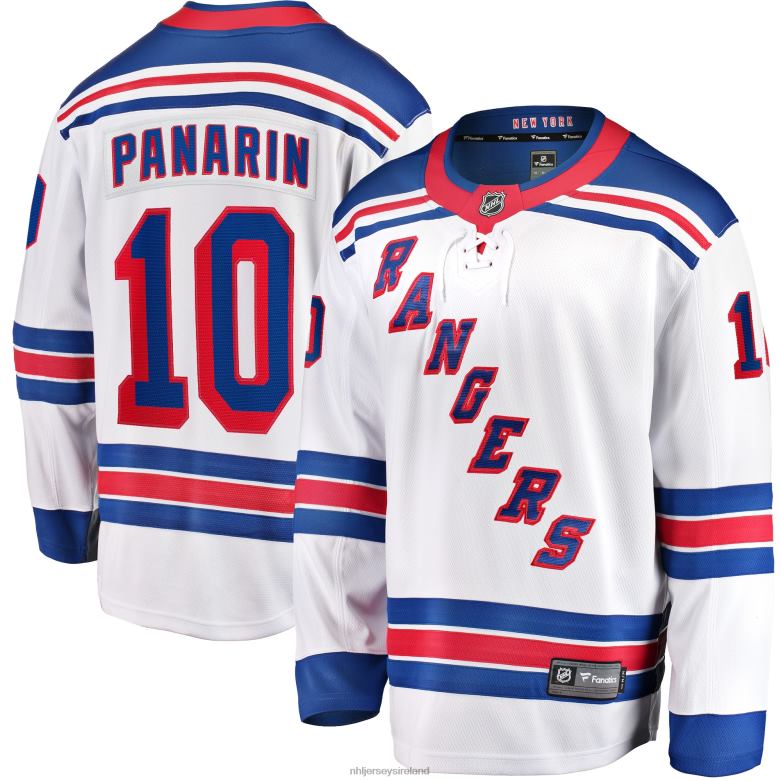NHL Men New York Rangers Artemi Panarin Fanatics Branded White Away Premier Breakaway Player Jersey D002V11 Clothing