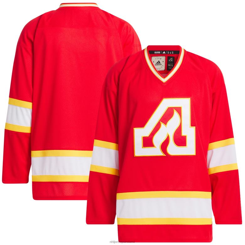 NHL Men Atlanta Flames Adidas Red Team Classic Jersey D002V514 Clothing