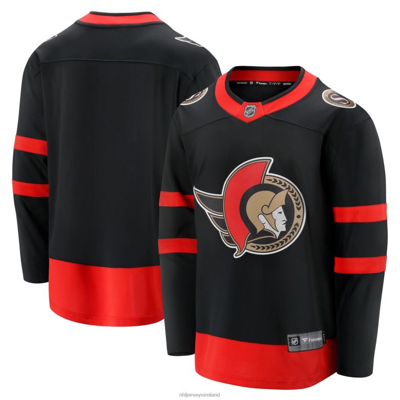 NHL Men Ottawa Senators Fanatics Branded Black 2020/21 Home Breakaway Jersey D002V1072 Clothing
