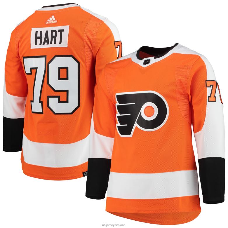 NHL Men Philadelphia Flyers Carter Hart Adidas Orange Home Primegreen Authentic Pro Player Jersey D002V668 Clothing