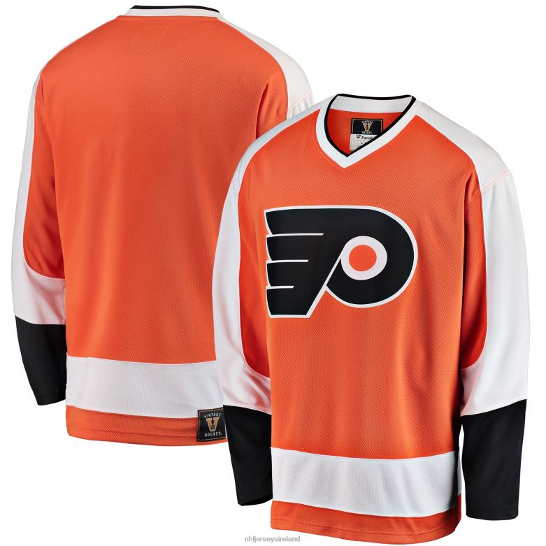 NHL Men Philadelphia Flyers Fanatics Branded Orange Premier Breakaway Heritage Blank Jersey D002V1130 Clothing