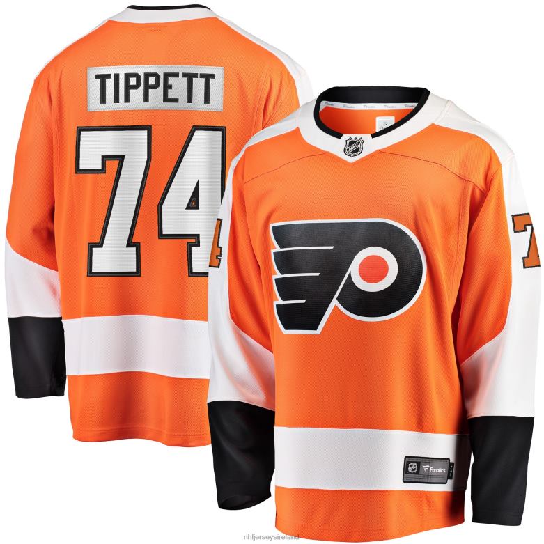 NHL Men Philadelphia Flyers Owen Tippett Fanatics Branded Orange Home Breakaway Player Jersey D002V932 Clothing