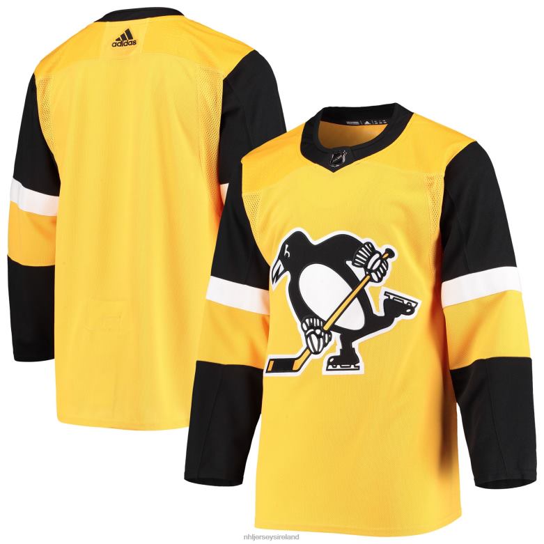 NHL Men Pittsburgh Penguins Adidas Gold Alternate Authentic Team Jersey D002V2070 Clothing
