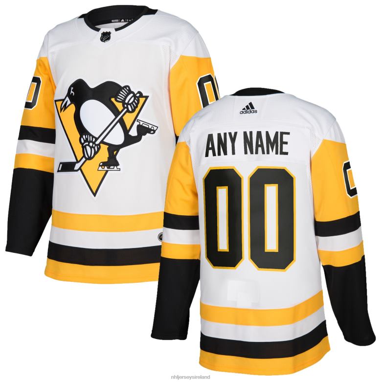 NHL Men Pittsburgh Penguins Adidas White Authentic Custom Jersey D002V1968 Clothing