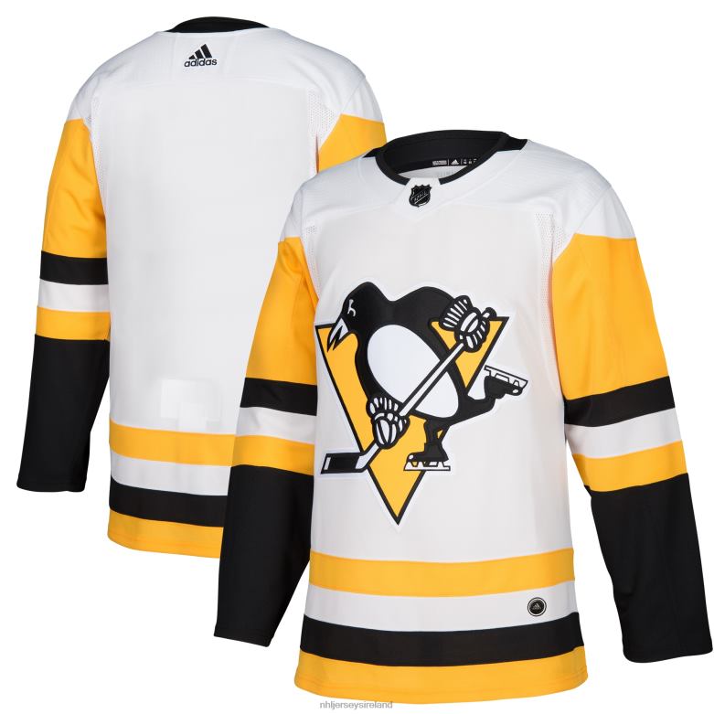 NHL Men Pittsburgh Penguins Adidas White Away Authentic Blank Jersey D002V597 Clothing