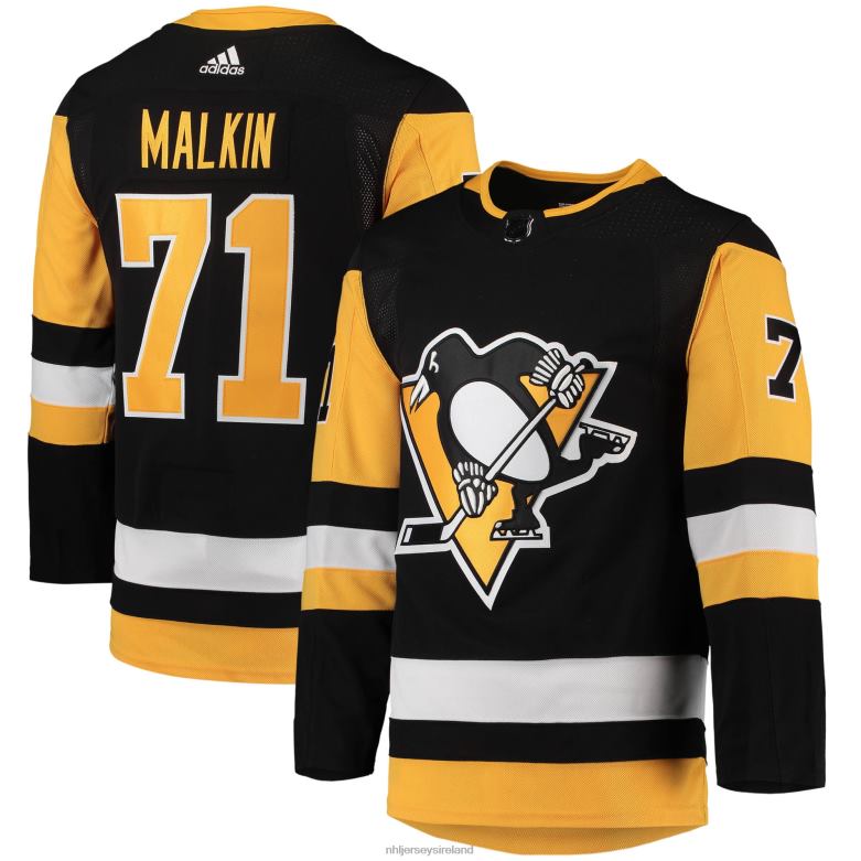 NHL Men Pittsburgh Penguins Evgeni Malkin Adidas Black Home Primegreen Authentic Pro Player Jersey D002V269 Clothing