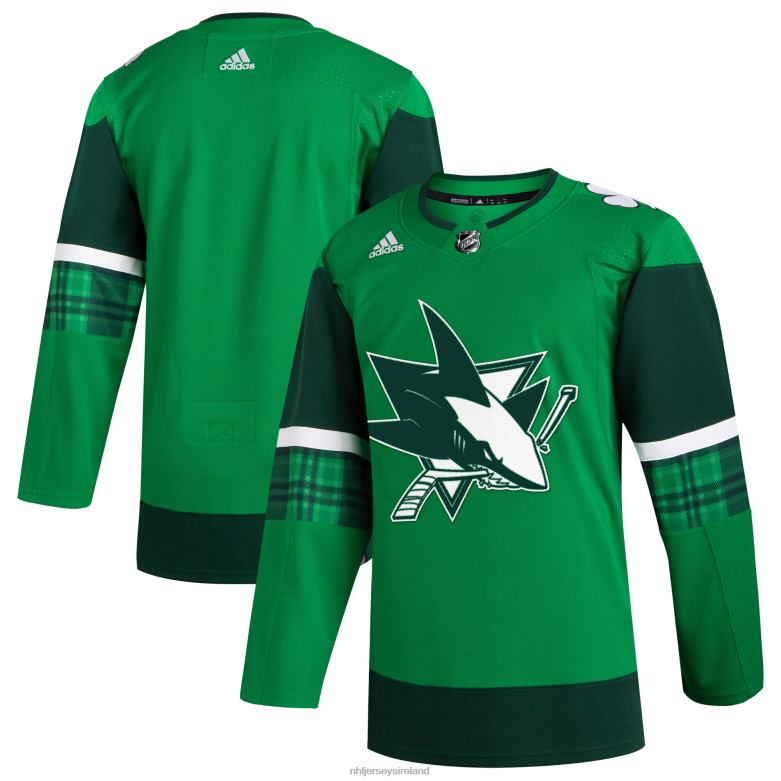 NHL Men San Jose Sharks Adidas Kelly Green 2023 St. Patrick'S Day Primegreen Authentic Jersey D002V417 Clothing