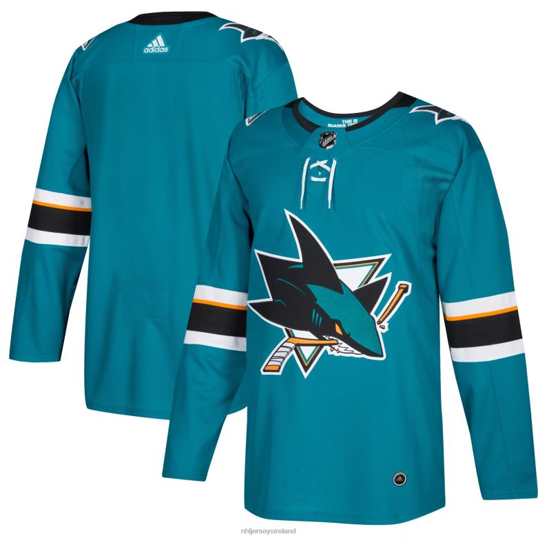 NHL Men San Jose Sharks Adidas Teal Home Authentic Blank Jersey D002V1991 Clothing