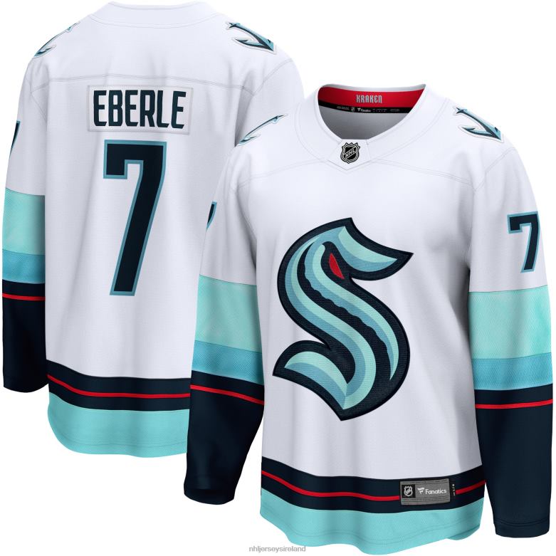 NHL Men Seattle Kraken Jordan Eberle Fanatics Branded White Away Premier Breakaway Player Jersey D002V1387 Clothing