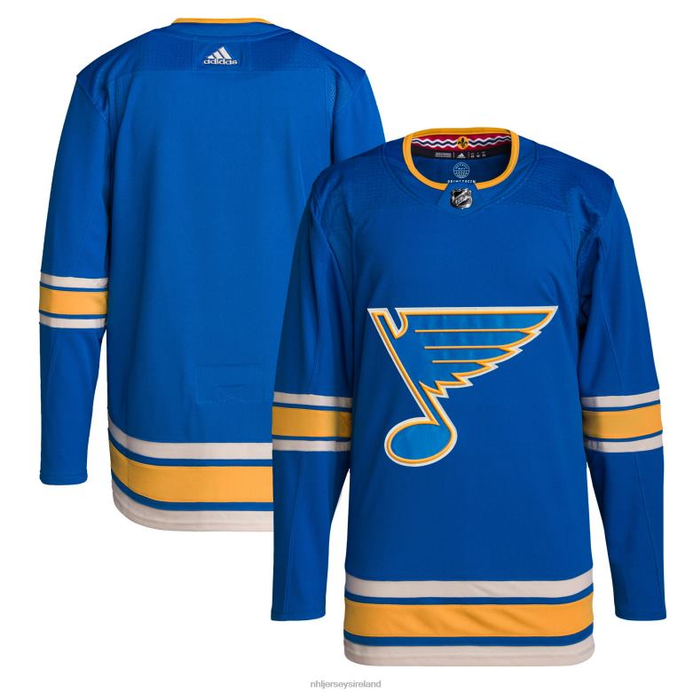 NHL Men St. Louis Blues Adidas Blue Alternate Authentic Pro Jersey D002V1194 Clothing