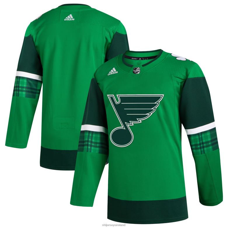 NHL Men St. Louis Blues Adidas Kelly Green 2023 St. Patrick'S Day Primegreen Authentic Jersey D002V439 Clothing