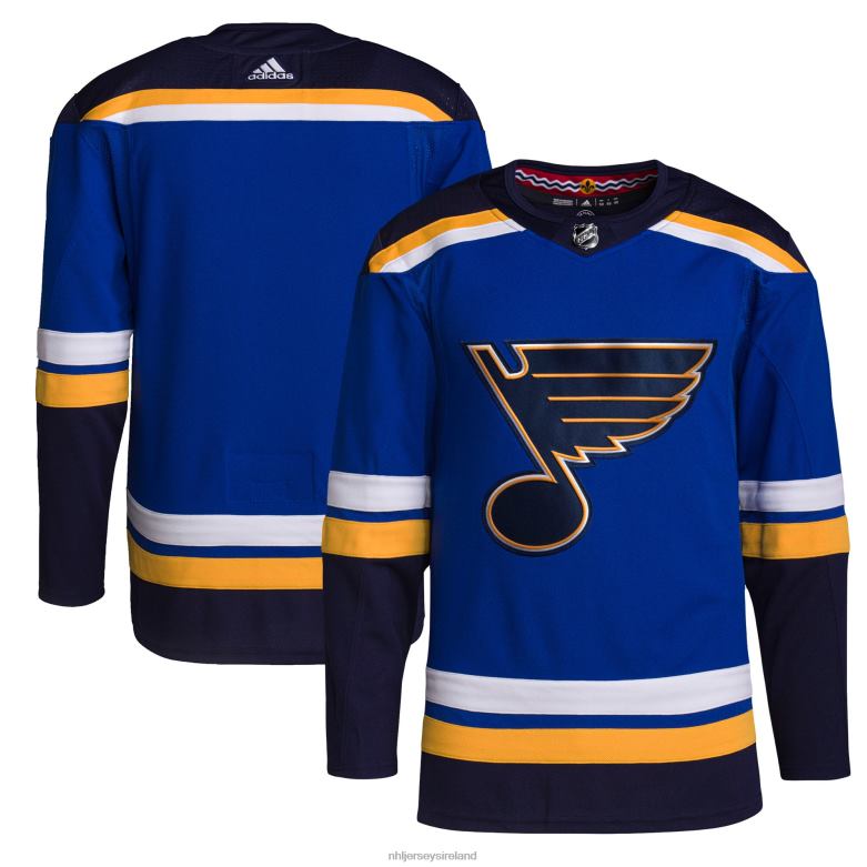 NHL Men St. Louis Blues Adidas Royal Home Authentic Pro Jersey D002V2259 Clothing