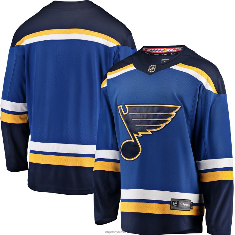 NHL Men St. Louis Blues Fanatics Branded Blue Breakaway Home Jersey D002V343 Clothing