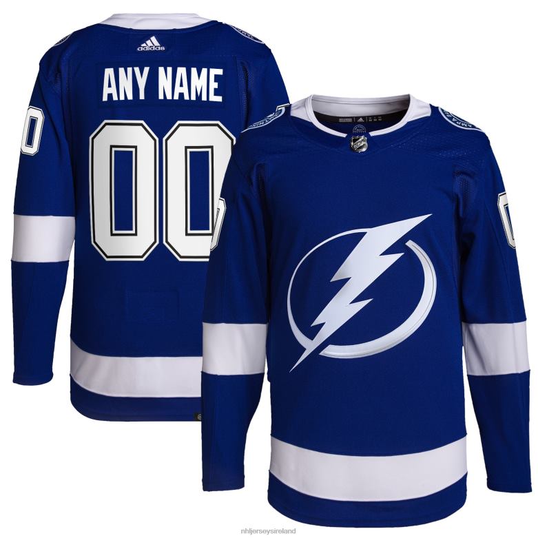 NHL Men Tampa Bay Lightning Adidas Royal Home Primegreen Authentic Pro Custom Jersey D002V2364 Clothing