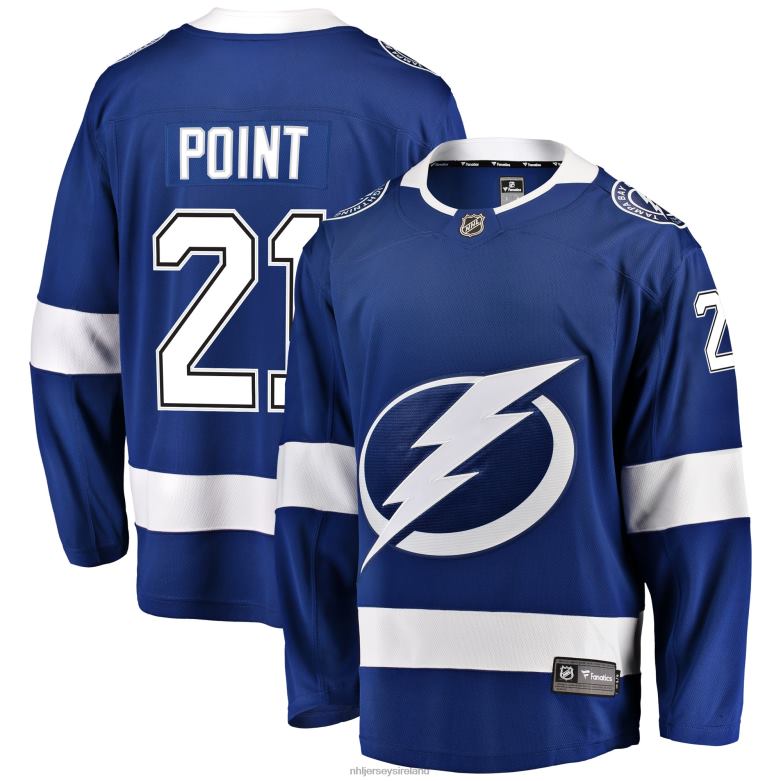 NHL Men Tampa Bay Lightning Brayden Point Fanatics Branded Blue Home Breakaway Player Jersey D002V947 Clothing