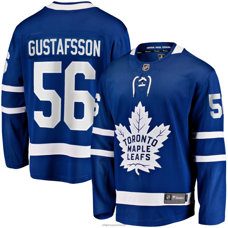 NHL Men Toronto Maple Leafs Erik Gustafsson Fanatics Branded Blue Home Breakaway Jersey D002V1994 Clothing