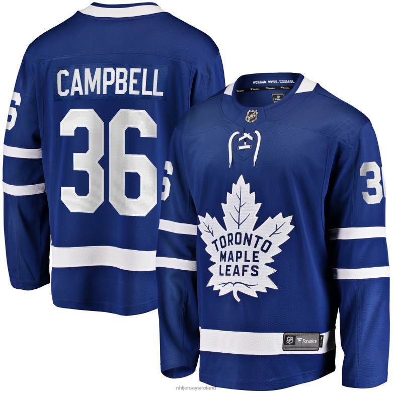NHL Men Toronto Maple Leafs Jack Campbell Fanatics Branded Blue Home Breakaway Player Jersey D002V1743 Clothing