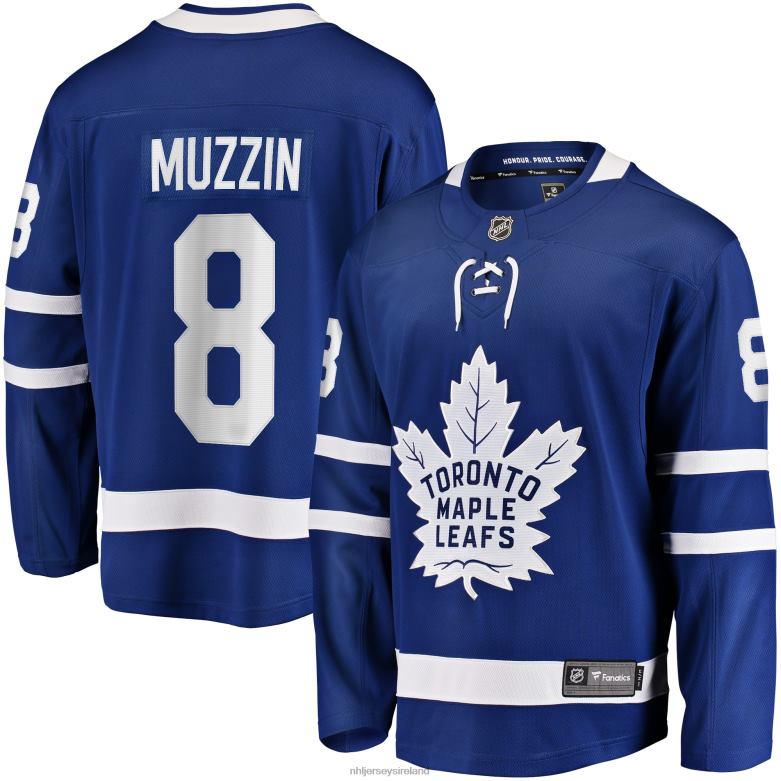 NHL Men Toronto Maple Leafs Jake Muzzin Fanatics Branded Blue Replica Player Jersey D002V1744 Clothing