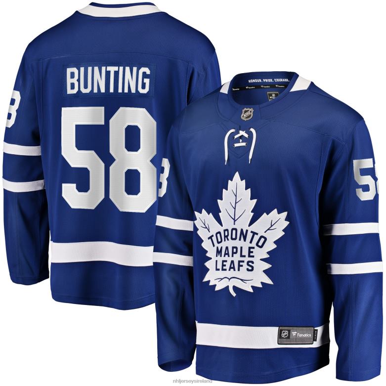 NHL Men Toronto Maple Leafs Michael Bunting Fanatics Branded Blue Home Breakaway Player Jersey D002V1390 Clothing