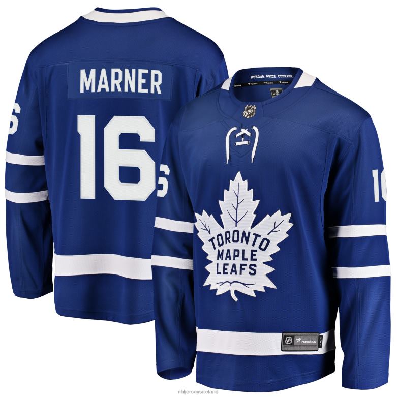 NHL Men Toronto Maple Leafs Mitchell Marner Fanatics Branded Blue Home Premier Breakaway Player Jersey D002V310 Clothing