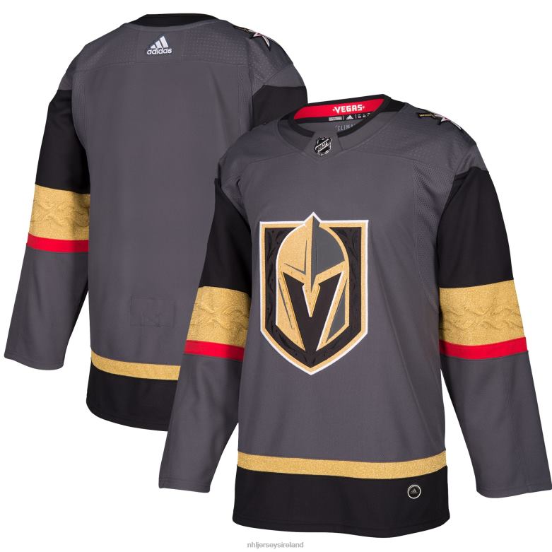NHL Men Vegas Golden Knights Adidas Gray Alternate Authentic Blank Jersey D002V613 Clothing