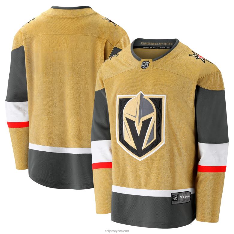 NHL Men Vegas Golden Knights Fanatics Branded Gold Home Breakaway Jersey D002V370 Clothing