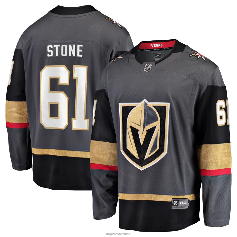 NHL Men Vegas Golden Knights Mark Stone Fanatics Branded Gray Alternate Breakaway Player Jersey D002V1902 Clothing
