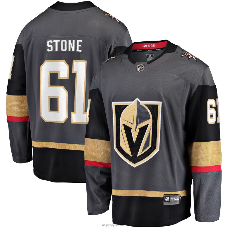 NHL Men Vegas Golden Knights Mark Stone Fanatics Branded Gray Alternate Premier Breakaway Player Jersey D002V151 Clothing