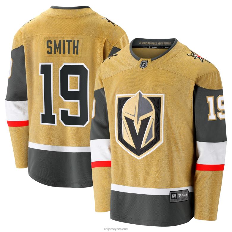 NHL Men Vegas Golden Knights Reilly Smith Fanatics Branded Gold Home Breakaway Jersey D002V1918 Clothing
