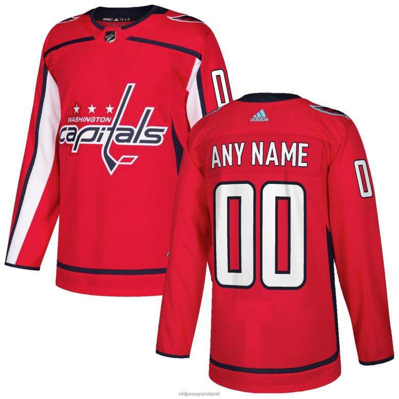 NHL Men Washington Capitals Adidas Red Authentic Custom Jersey D002V2179 Clothing