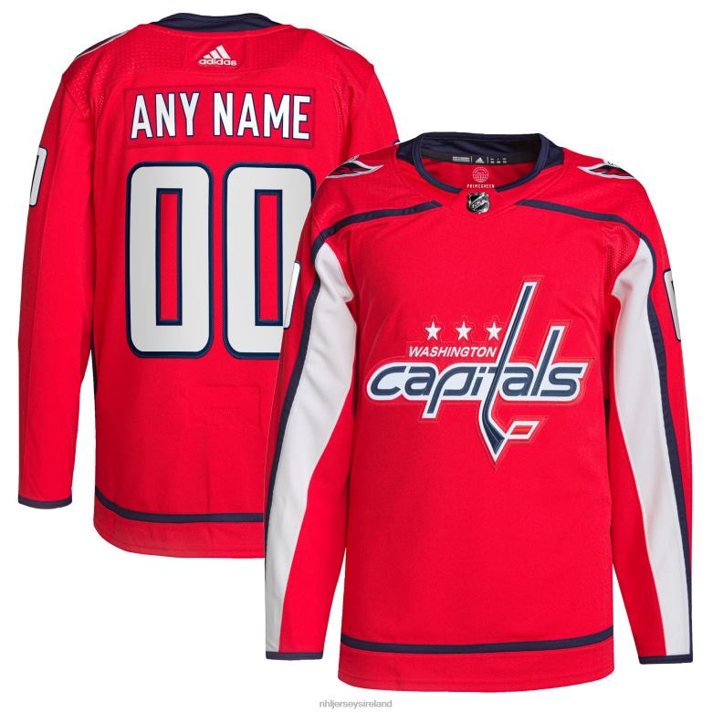 NHL Men Washington Capitals Adidas Red Home Primegreen Authentic Pro Custom Jersey D002V2186 Clothing