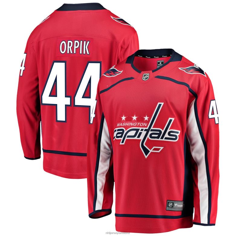 NHL Men Washington Capitals Brooks Orpik Fanatics Branded Red Breakaway Home Player Jersey D002V2122 Clothing
