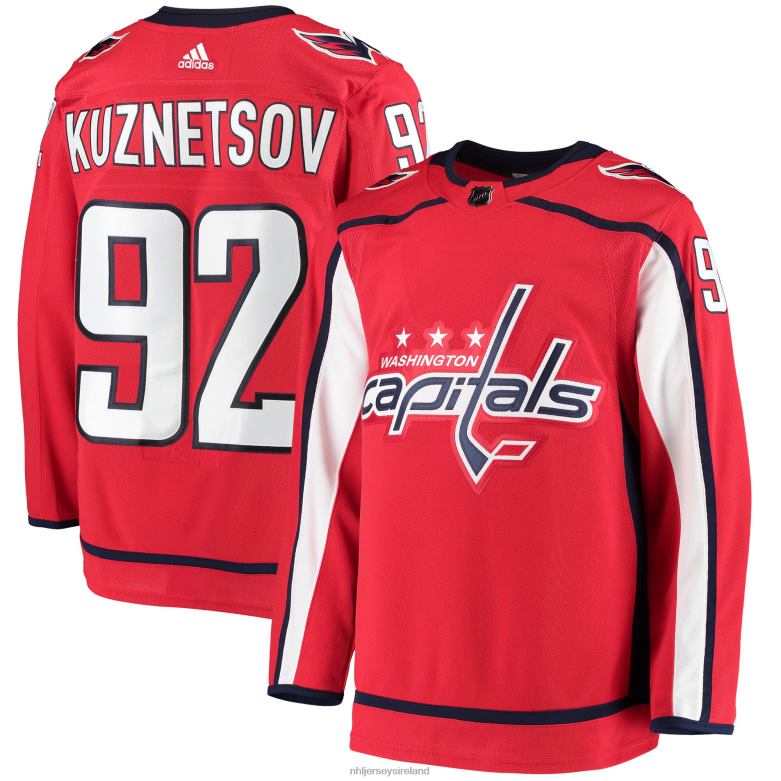 NHL Men Washington Capitals Evgeny Kuznetsov Adidas Red Home Authentic Player Jersey D002V2156 Clothing